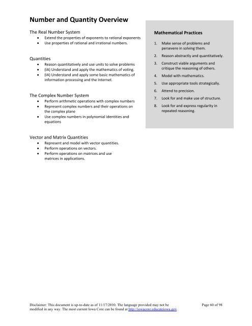 Iowa Core K-12 Mathematics (PDF) - Green Hills AEA