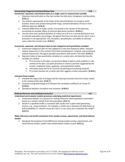 Iowa Core K-12 Mathematics (PDF) - Green Hills AEA