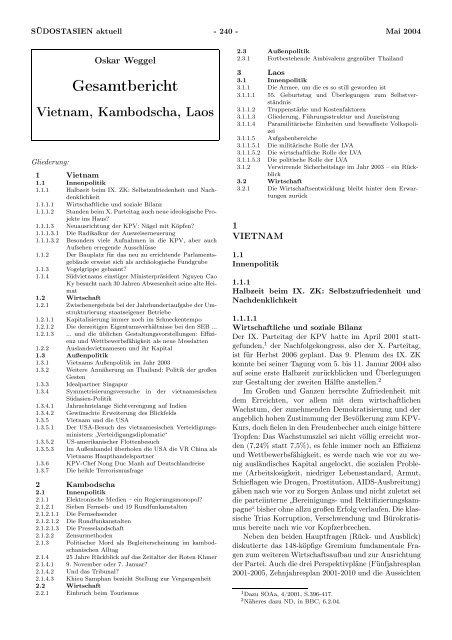 Gesamtbericht Vietnam Kambodscha Laos
