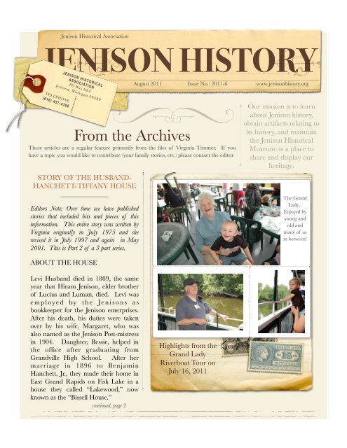 JENISON HISTORY - Georgetown Township