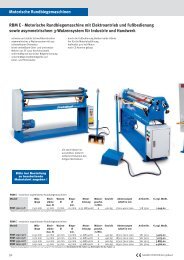 Motorische Rundbiegemaschinen RBM E - Motorische ... - gewema
