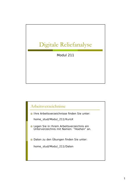 Digitale Reliefanalyse