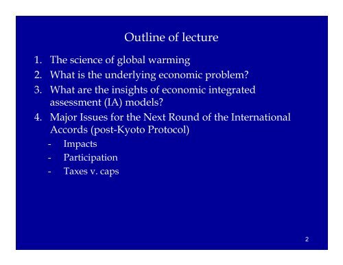 The Challenge of Global Warming for the Global Economy - GFDRR