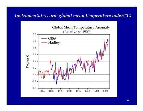 The Challenge of Global Warming for the Global Economy - GFDRR