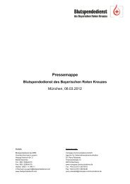 Pressemappe - Blutspendedienst