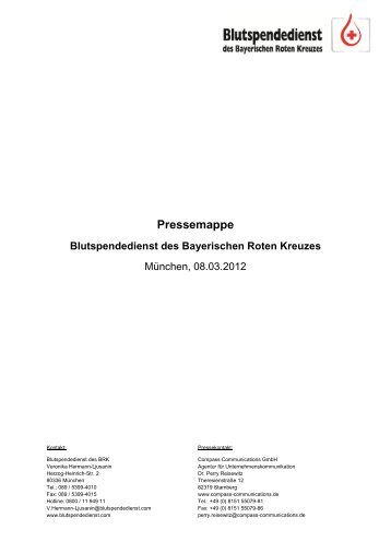 Pressemappe - Blutspendedienst