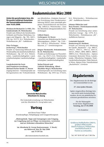 Gemeindeblatt Nr. 04 / 2008 (2,5 MB)