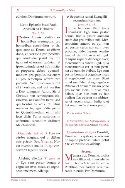 Missale Romanum (typical of 1954)
