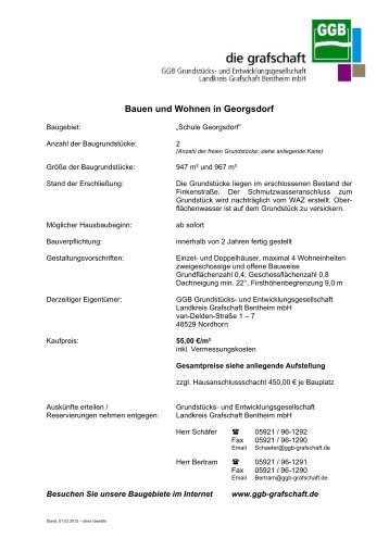 Bauen und Wohnen in Georgsdorf - und Entwicklungsgesellschaft ...