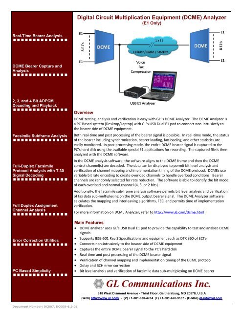 DCME Analyzer Brochure ver6.2