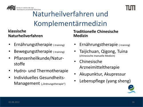 Thematische Einführung, Prof. Dr. med. Melchart