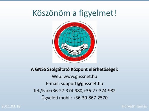 GNSSnet.hu – a hazai GNSS infrastruktúra