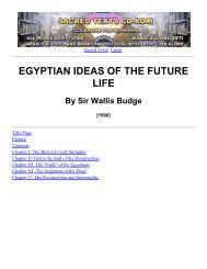 Egyptian Ideas of the Future Life - Holy Order of the Golden Dawn ...