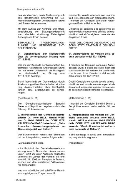 Gemeinderat vom 15.12.2008 (345 KB) - .PDF