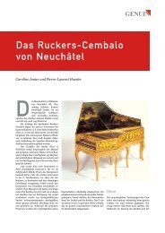 Das Ruckers-Cembalo von Neuchâtel