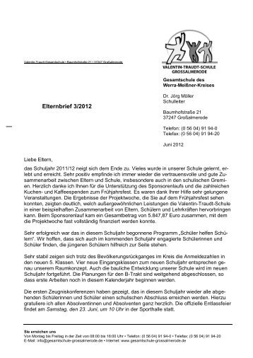 Elternbrief Juni 2012 - Valentin-Traudt-Schule