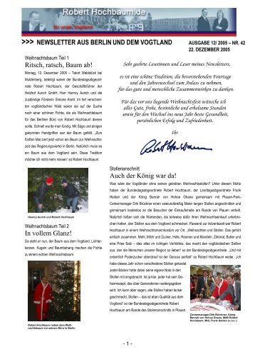 NEWSLETTER - Hochbaum, Robert