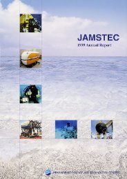 Frontier Research System for Global Change - jamstec japan ...