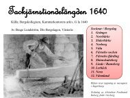 Tackjärnstiondelängden 1640