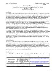 Mountain Pine Beetle Predictive Mapping - UNBC GIS Lab