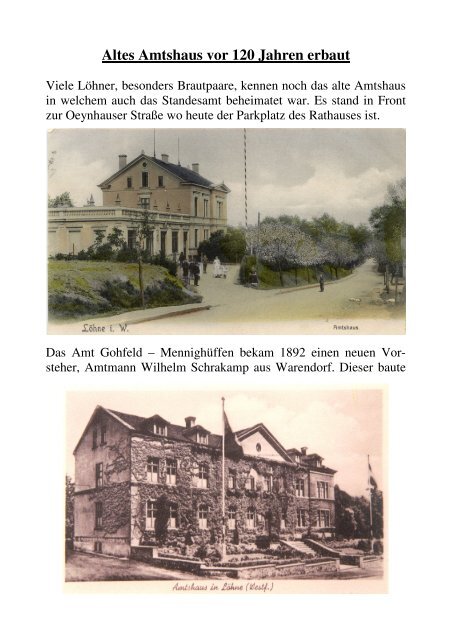 Altes Amtshaus vor 120 Jahren erbaut