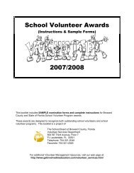 School Volunteer Awards 2007/2008 - Get Involved