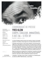 communiqué de presse yves klein corps, couleur ... - Geifco.org