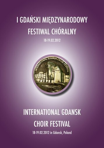 folder festiwalowy - gdansk choir festival