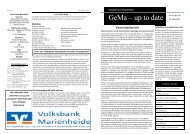 Ausgabe 46 - der Gesamtschule Marienheide