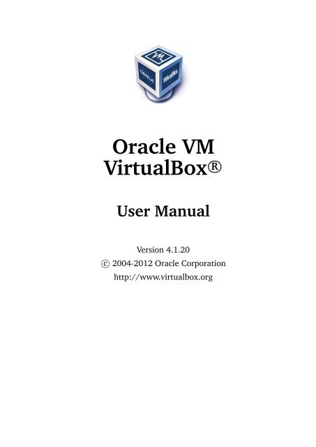 Virtual Box User Manual Pdf