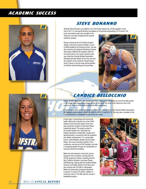 Hofstra Athletics 2011-12 Annual Report - GoHofstra.com