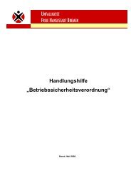 Handlungshilfe „Betriebssicherheitsverordnung“ - Gewerbeaufsicht ...