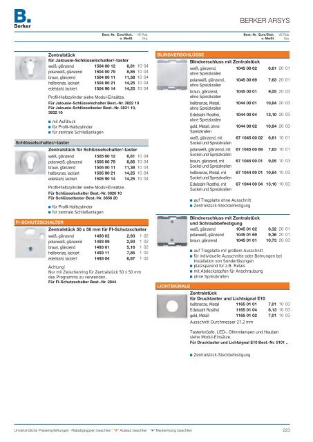 Berker Katalog 2012 - siblik