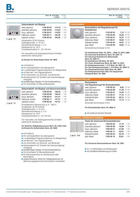 Berker Katalog 2012 - siblik