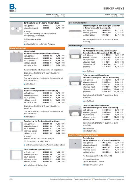 Berker Katalog 2012 - siblik