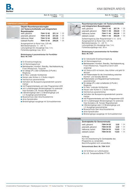 Berker Katalog 2012 - siblik