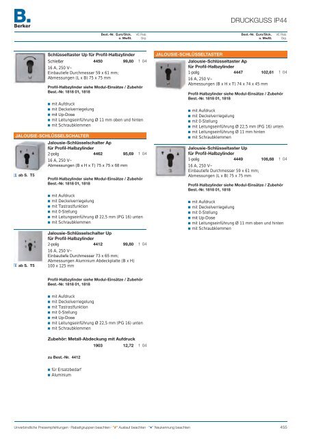 Berker Katalog 2012 - siblik