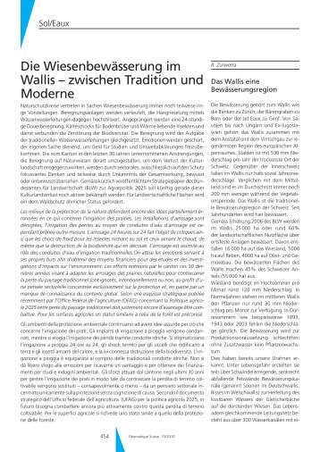 Die Wiesenbewässerung im Wallis – zwischen Tradition und Moderne