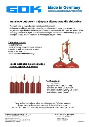 Made in Germany - GOK Regler und Armaturen Polska