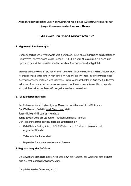 „Was weiß ich über Aserbaidschan?“ - Institut für ...