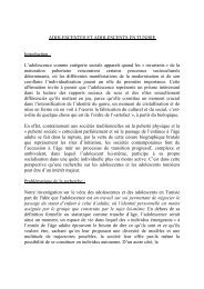 ADOLESCENTES ET ADOLESCENTS EN TUNISIE Introduction : L ...