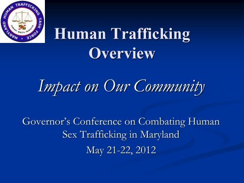 Human Trafficking - Governor's Office of Crime Control & Prevention ...