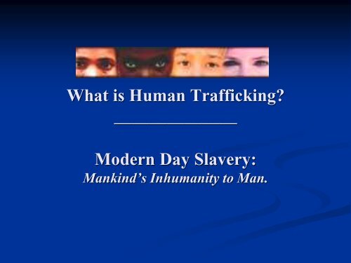 Human Trafficking - Governor's Office of Crime Control & Prevention ...
