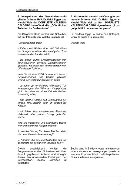 Gemeinderat vom 21.02.2011 (237 KB) - .PDF