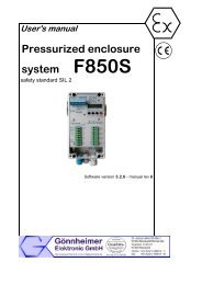 Pressurized enclosure system F850S - Goennheimer.de