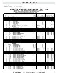 ANNUAL PLUGS - Germania Seed Company