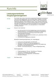 Kurs-Info - Gildenhaus Seminare