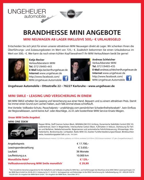 Brandheisse Mini Angebote Ungeheuer Automobile Mini