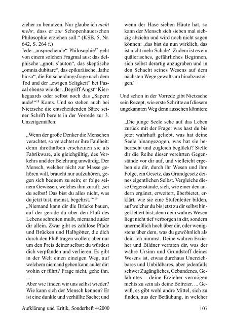 Friedrich Nietzsche zum 100. Todestag - Gesellschaft für kritische ...