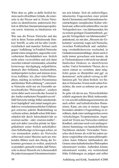 Friedrich Nietzsche zum 100. Todestag - Gesellschaft für kritische ...